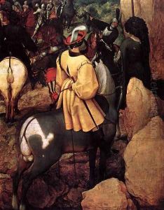 The Conversion of Saul (detail) by Pieter the Elder Bruegel