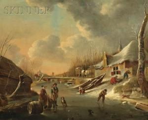 Winter On The River by Andries Vermeulen