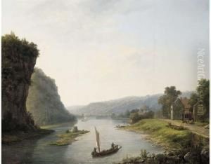 On The River By A Dutch Town