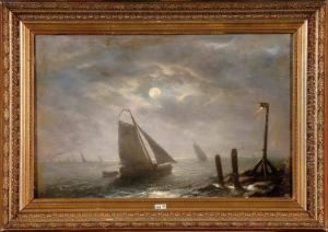 Marine Au Clair De Lune by Jan Vermeulen