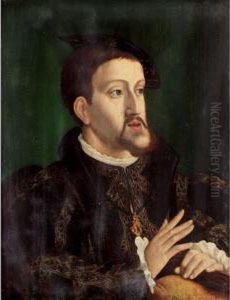 Portrait Of The Emperor Charles V by Jan Cornelisz Vermeyen