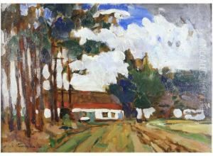 Study Of A Farmhouse by Alphonse Vermeylen