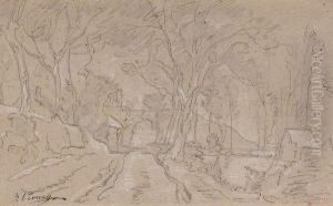 Paysage Sous Bois Du Cote De Morestel by Francois Vernay