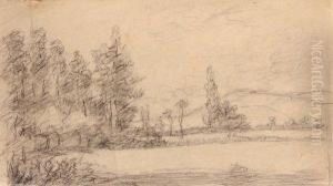 Ensemble De Neuf Dessins Sur Papiers Et Quatre Sur Calque A La Sanguine by Francois F.Miel, Dit Vernay