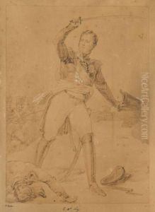 Le Marechal Ney Chargeant by Horace Vernet