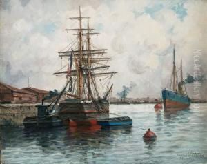 Bateaux Au Port, Environs De Rouen