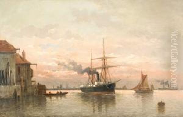View Of The Inner Harbour Of Le Havre With A Sailing Ship - view 1