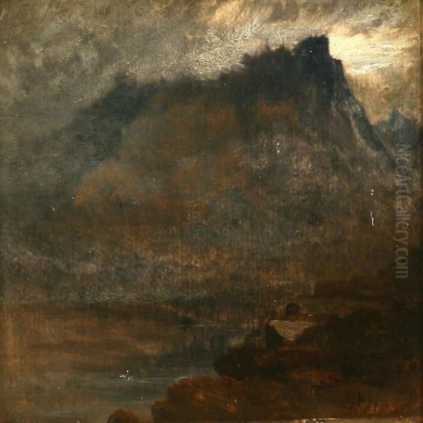 Storm Near A Lake - view 1