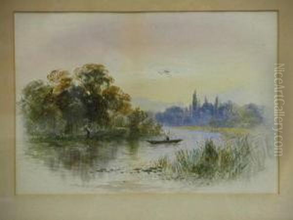River Scenes With Punts - view 1