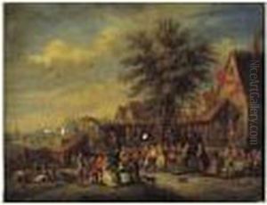 Scene De Kermesse by Alexandre Paul Jos. Veron Bellecourt