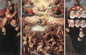 The Last Judgement c. 1580 (140 x 52 cm -each wings) by Jacob De Backer