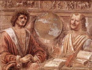 Heraclitus and Democritus 1477 by Donato Bramante