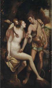 Venus And Adonis by Paolo Veronese (Caliari)