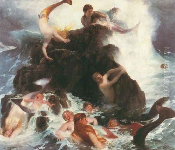 Mermaids at Play, 1886 - view 1
