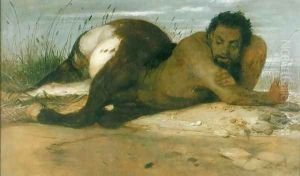 Centaur Watching Fish, 1878 by Arnold Bocklin