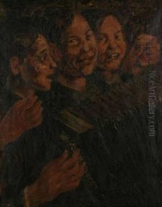 Jonge Accordeonspelers by Theodore J. Verschaeren