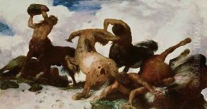 Battle of the Centaurs, 1873 by Arnold Bocklin