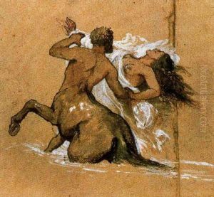 Centaur and nymph by Arnold Bocklin