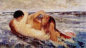 Naiad 1887 by Arnold Bocklin