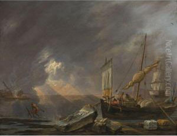 Mediterranean Coast At Dawn - view 1
