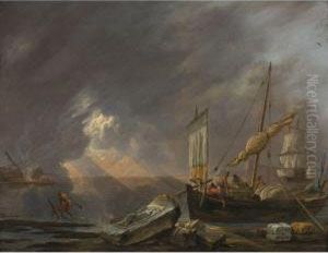 Mediterranean Coast At Dawn by Lieve Verschuier