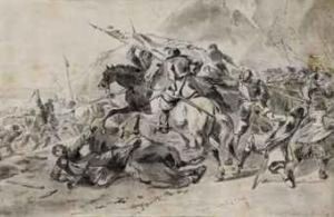 Cavalry On A Battlefield