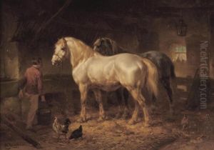 Tending To The Horses