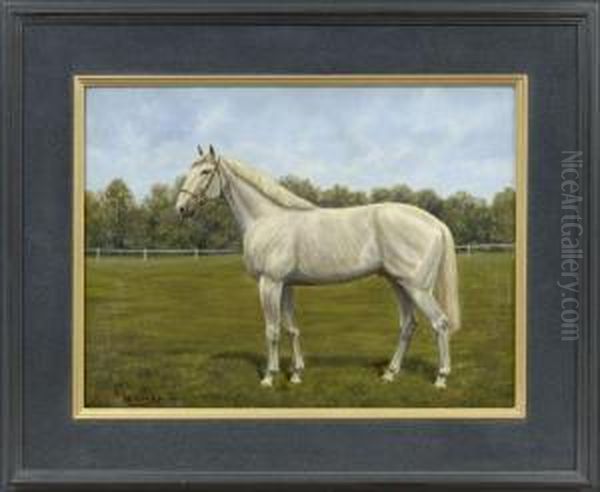 "portrait Of A White Horse" - view 1