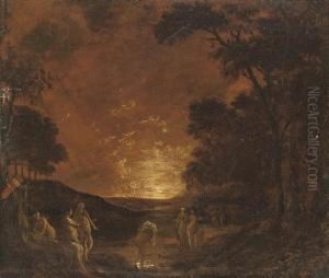 Diana And Callisto by Willem Verschwer