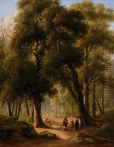 Forest View With A Sunnypath by Martin Verstappen