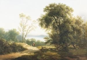 Vue Du Lac D'albano.