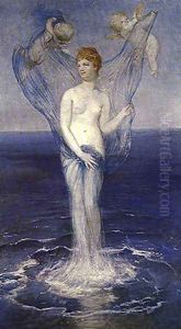 Birth of Venus 1868 by Arnold Bocklin