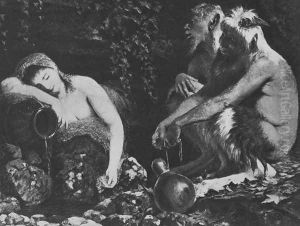Fauns and Sleeping Nymph