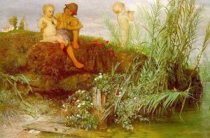Children Carving May Flutes 1865