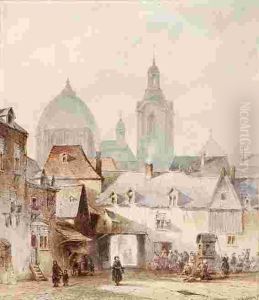 A Crowd On The Square Of Mainz