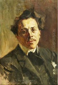 Veruda, Trieste - ""ritratto Del Pittore Ugo Flumiani"" Cm. 59x40 Veruda, Trieste - ""ritratto Del Pittore Ugo Flumiani"" Cm. 59x40