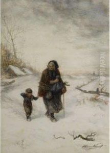 A Walk In The Snow by Elchanon Verveer