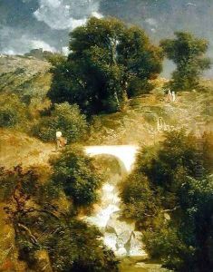 Roman Landscape with a Bridge, 1863