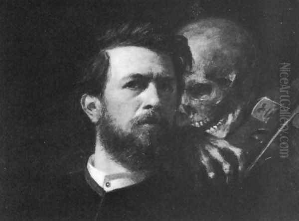 Self-portrait with Death Playing the Fiddle (detail) - view 1