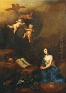 Die Bussende Maria Magdalena. by Francois Verwilt