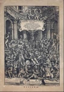 Carpeta Compuesta Por Estampaciones De Estudios Anatomicos by Andreas Vesalius