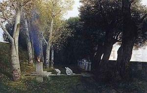 The Sacred Grove by Arnold Bocklin