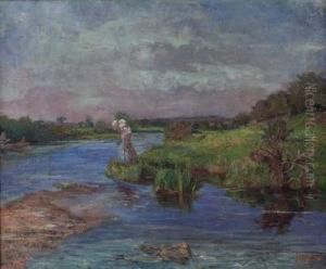 Abschied Am Seeufer by Ferdo Vesel