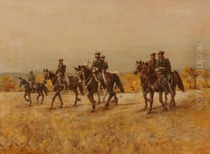Ufficiali A Cavallo by Jaroslav Friedrich Julius Vesin