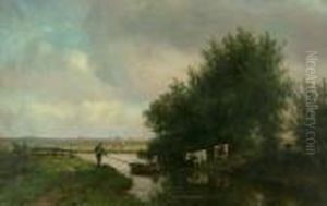 Hollandische Landschaft Bei Haarlem by Willem Vester