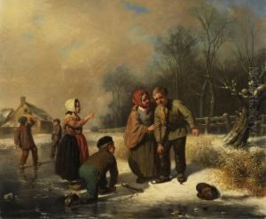 Kinder Beim Eislaufen