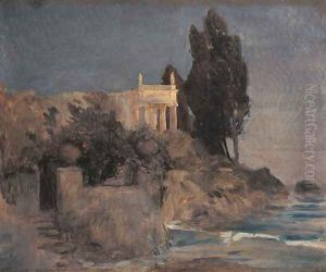 Villa by the Sea, c.1864 by Arnold Bocklin