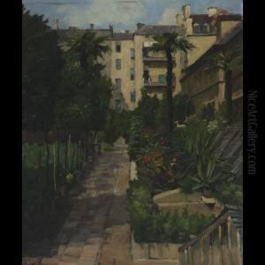 Courtyard Scene by Charles Guy Vetter