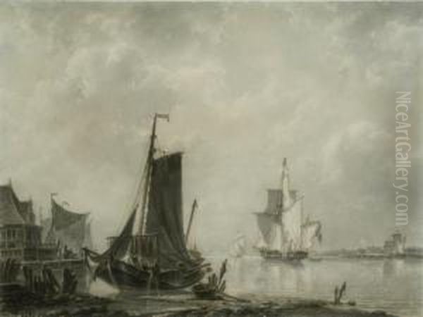 Dutch Estuary Scene - view 1