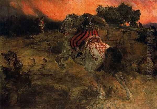 Astolphe fleeing with the head of Orrile - view 1